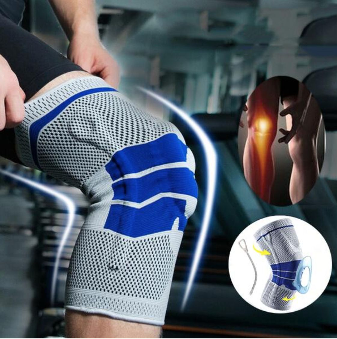 Nylon Silicon Knee Protection