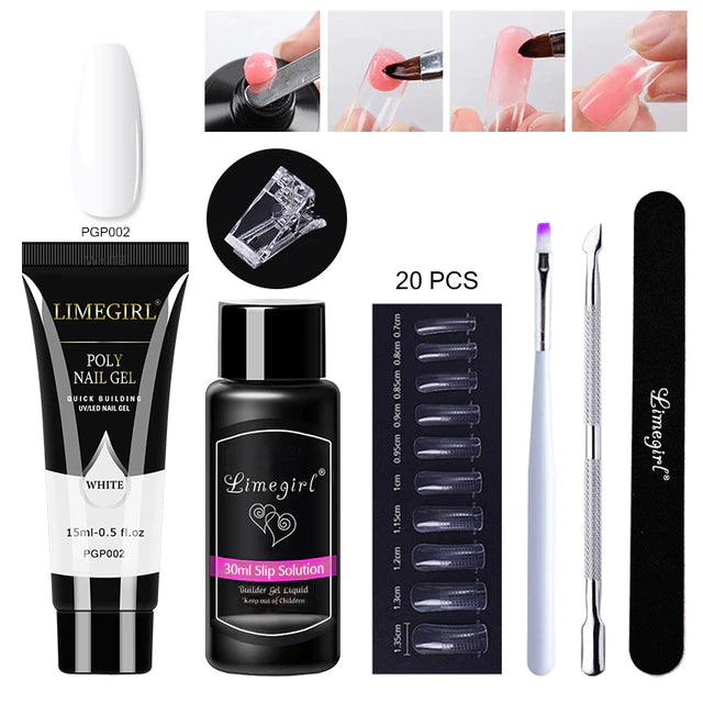 Polygel Nails Kit Manicure    (50%OFF)